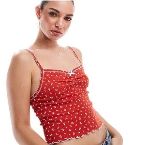 Cotton On Pointelle Cami in Red